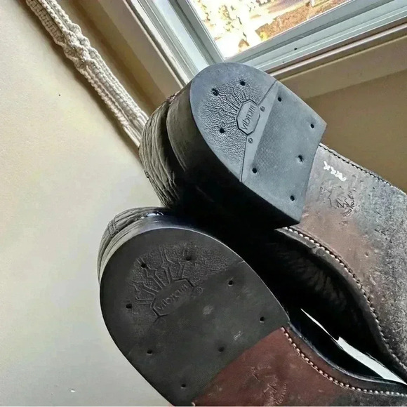 Matthew Dack Leather Men’s Shoes  in Black Made in Canada - Picture 8 of 9